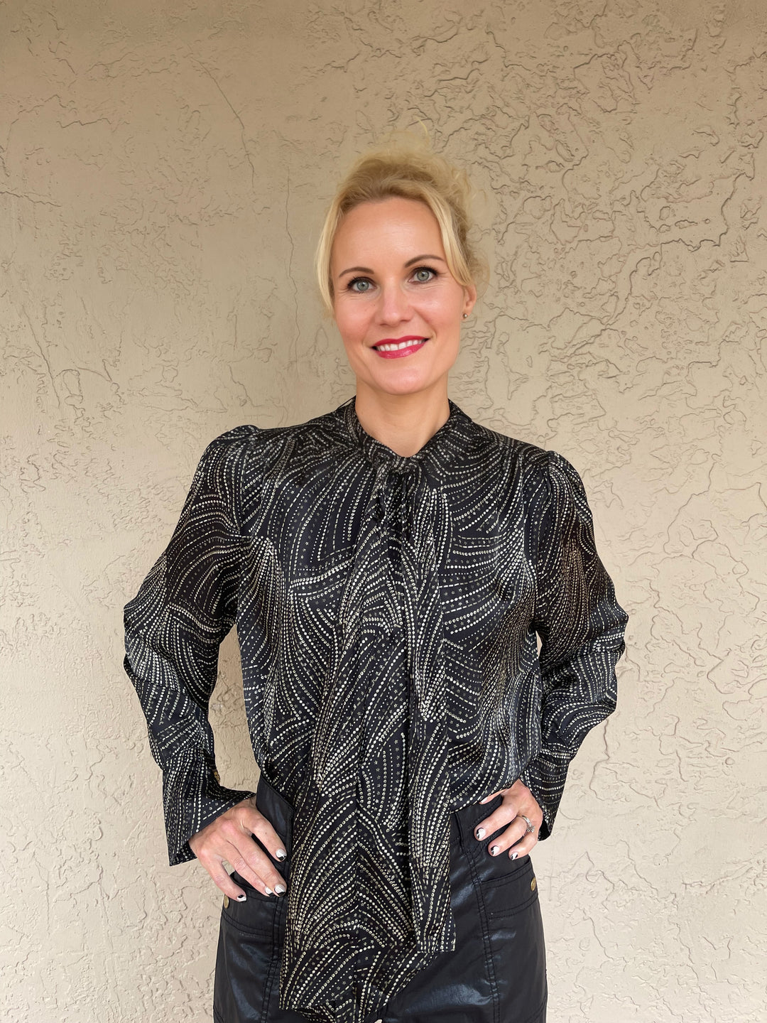 Summum Sequins Print Blouse