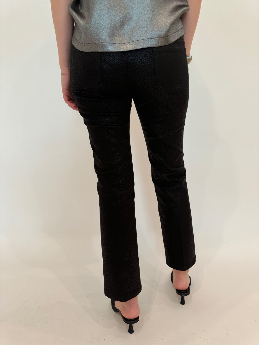 Elliott Lauren Lava Pants With Patch Pocket in Black available at Barbara Katz