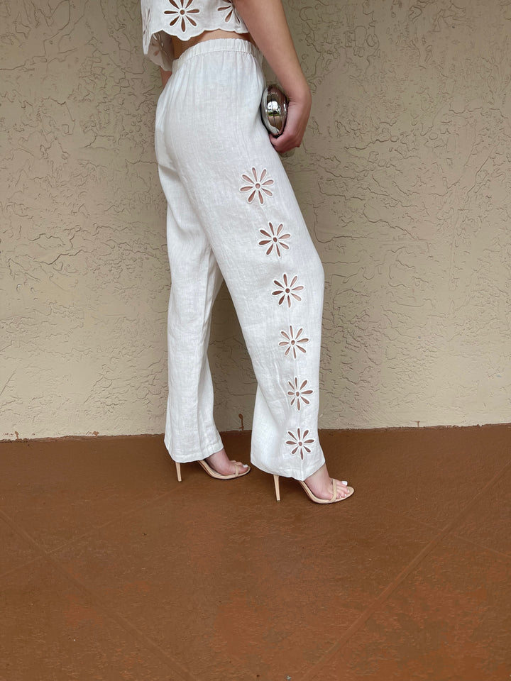 Rails Emmie Pants in White Eyelet available at Barbara Katz