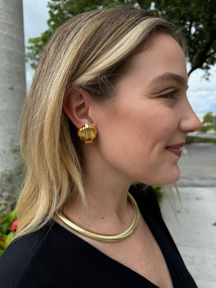 Elizabeth Cole Jewelry Kristein Earrings - Gold