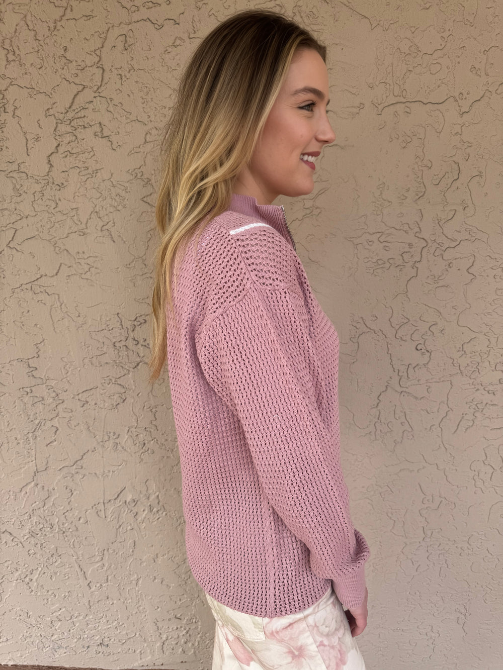 Varley Pale Mauve Calva Knit 