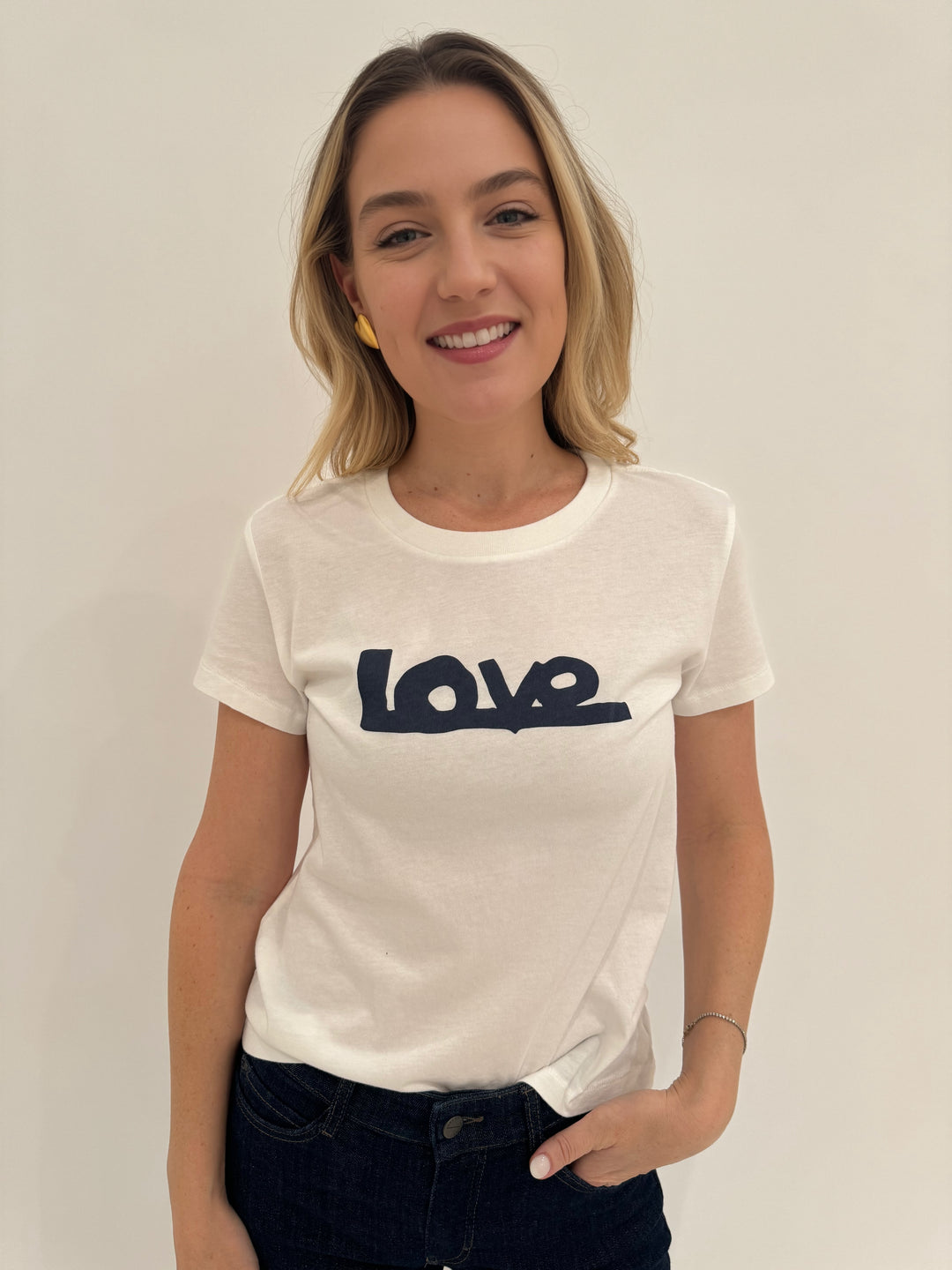 Kerri Rosenthal Suke Love Lines Tee in White