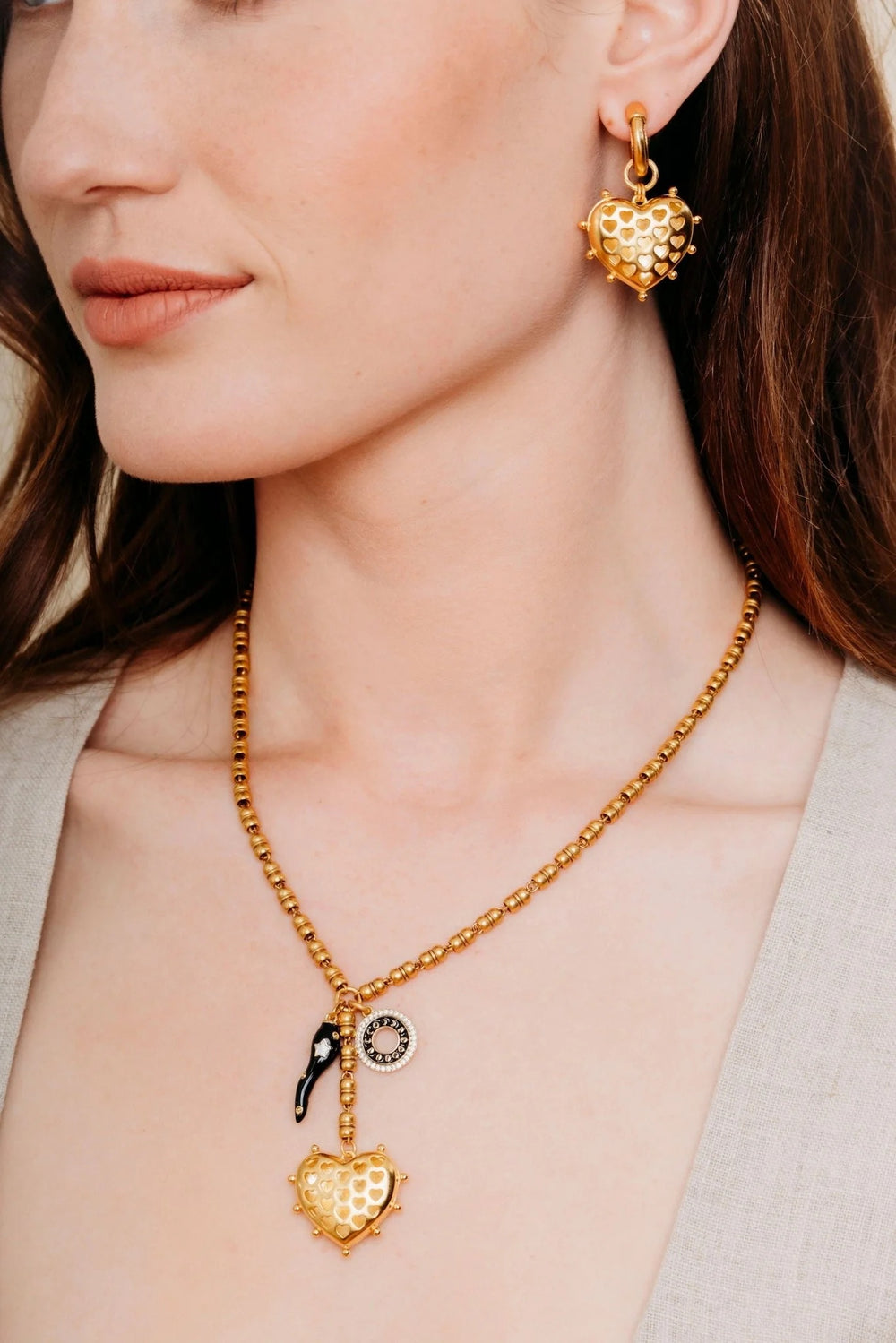 Elizabeth Cole Jewelry Keira Necklace - Gold available at Barbara Katz