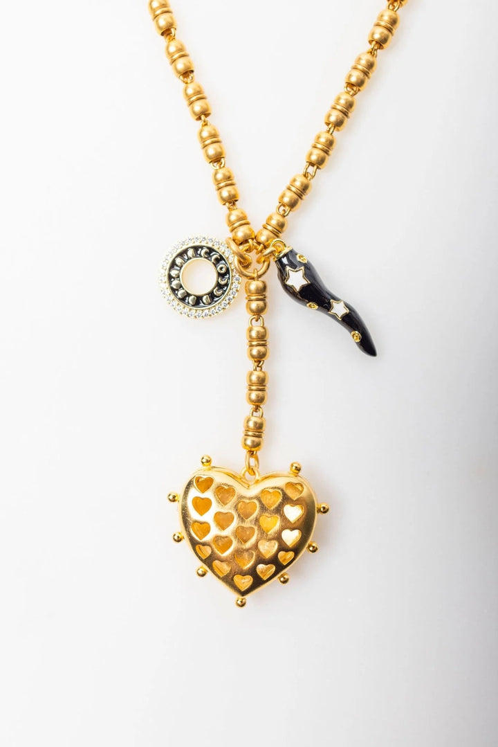 Elizabeth Cole Jewelry Keira Necklace - Gold available at Barbara Katz