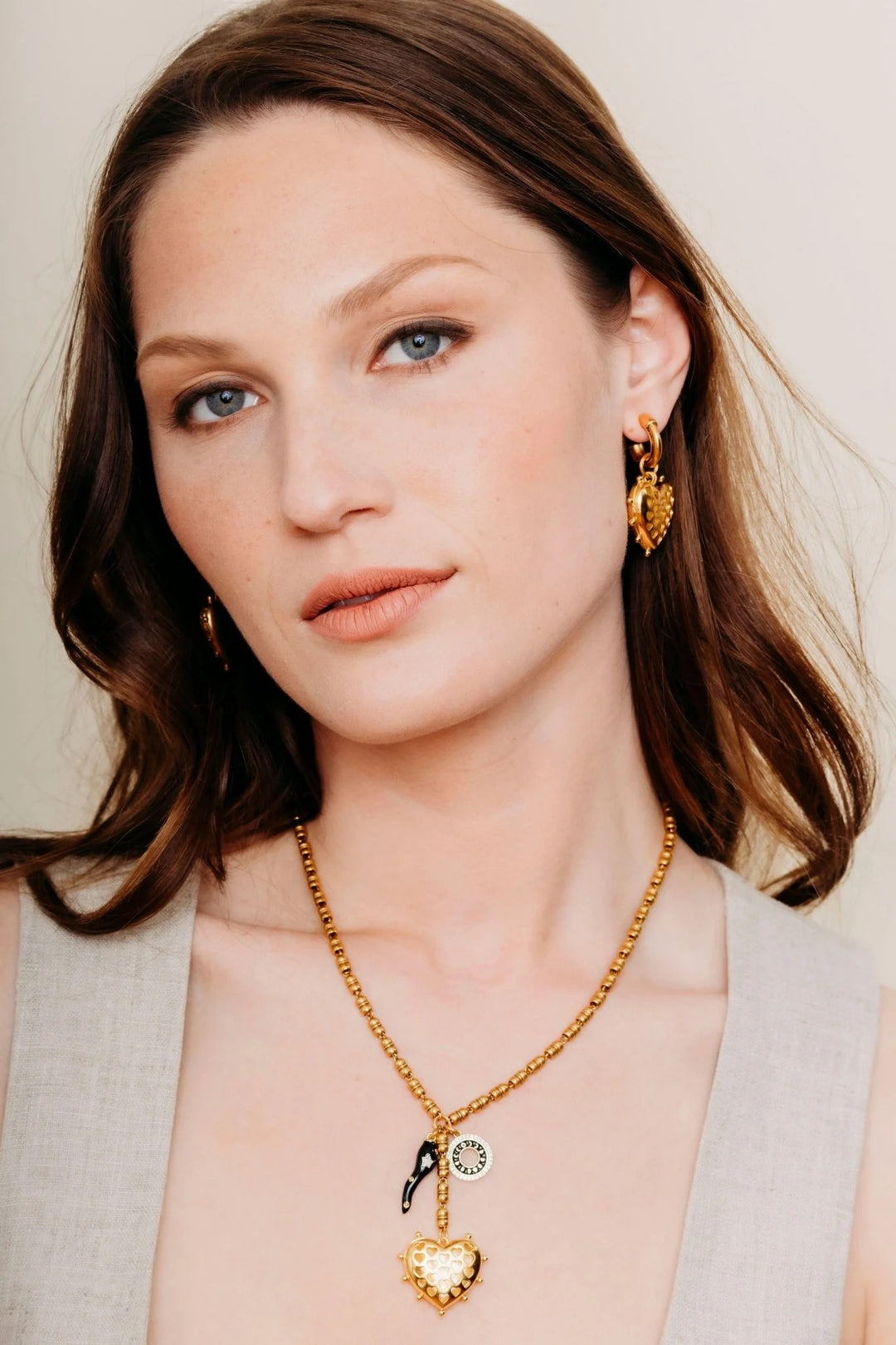 Elizabeth Cole Jewelry Keira Necklace - Gold available at Barbara Katz