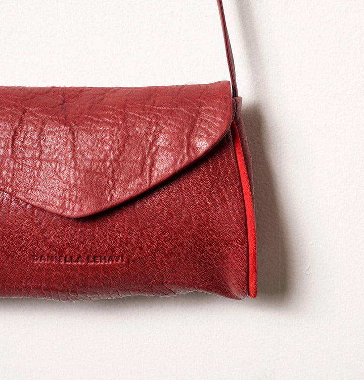 Daniella Lehavi Kensington Envelope Clutch in Red available at Barbara Katz