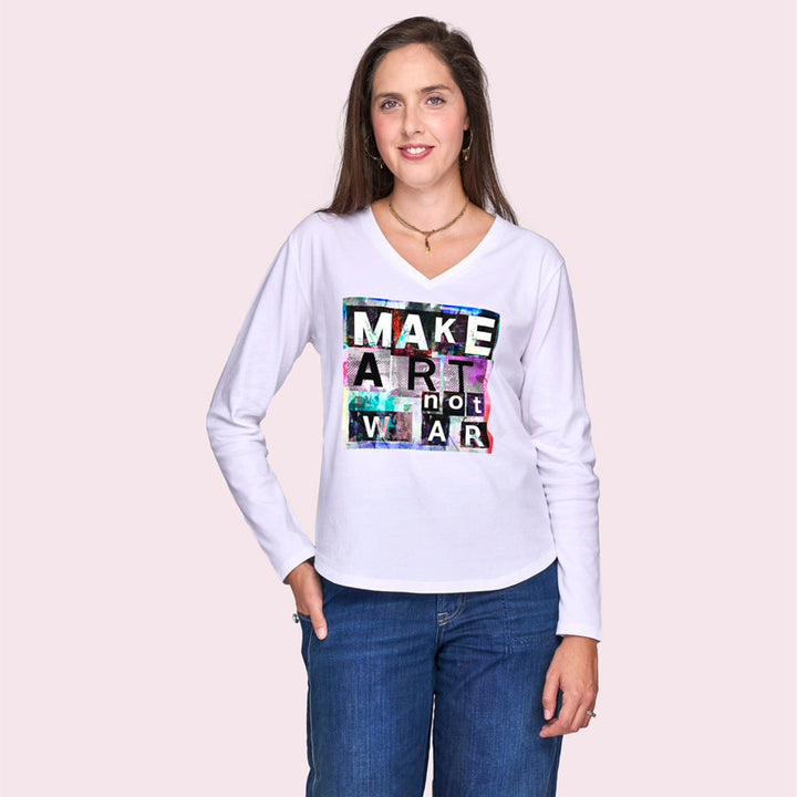 Suzi Roher The Victoria Long Sleeve Tee - Make Art Not War