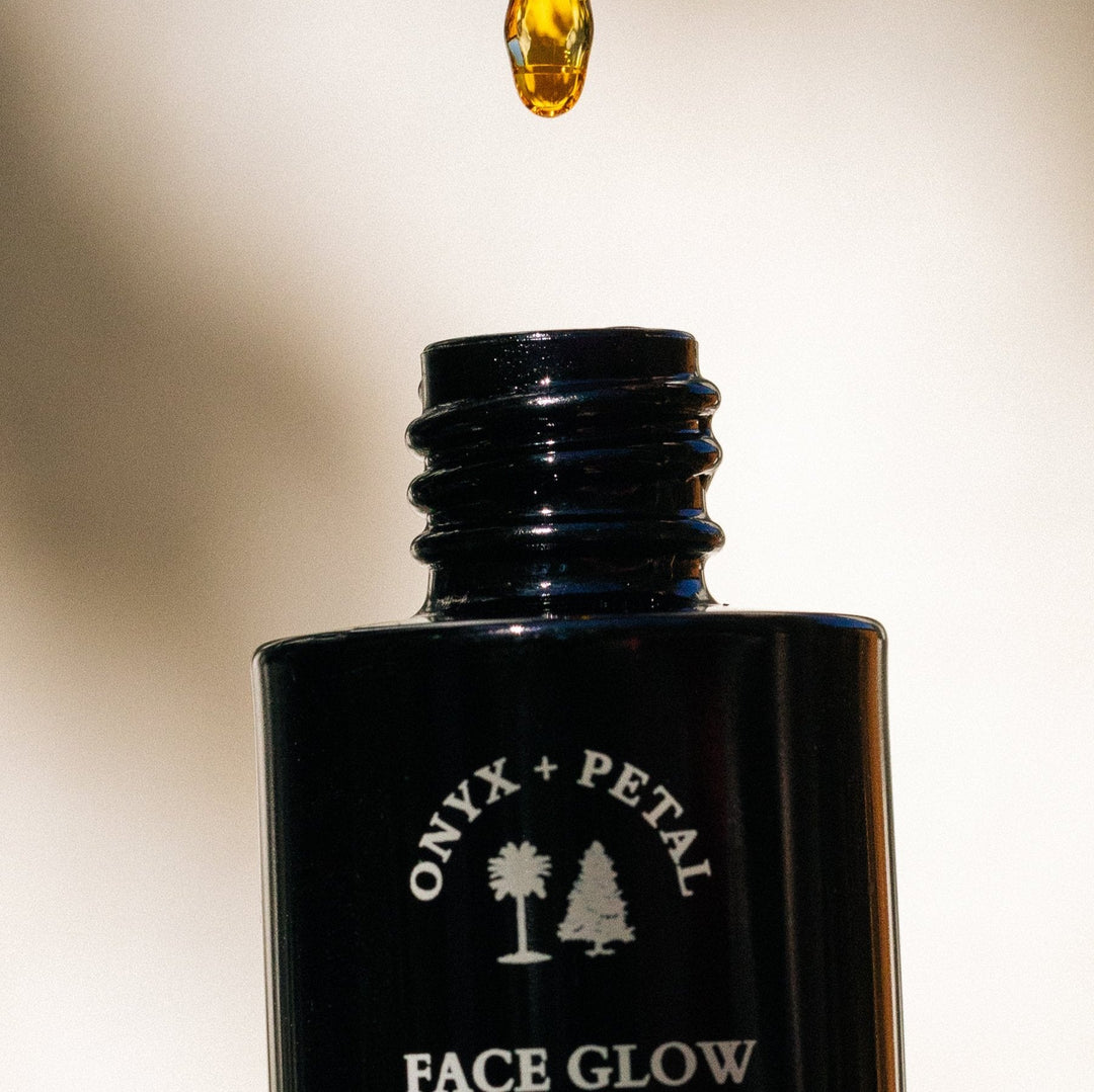 Onyx + Petal Face Glow Radiant Aging Serum 1oz available at Barbara Katz