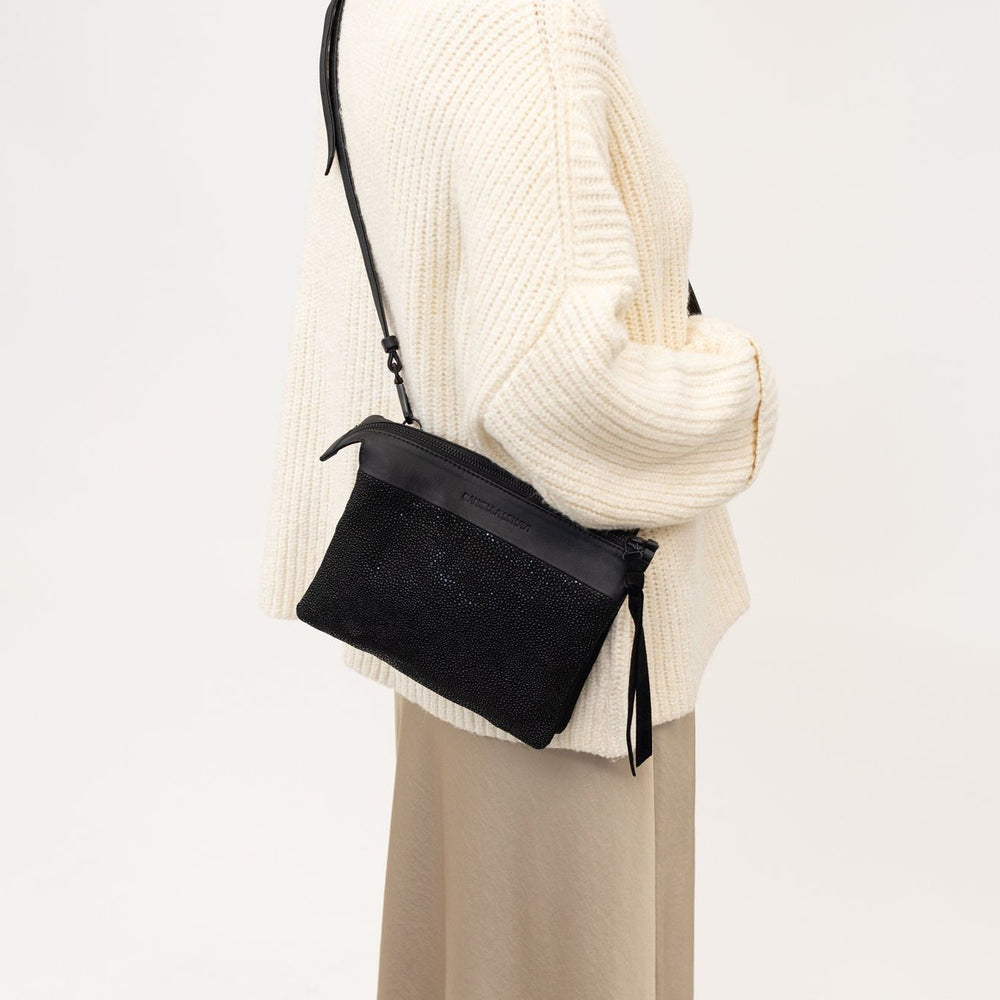 Daniella Lehavi Pitanga Charleston Mini Bag in Dazzle Black available at Barbara Katz