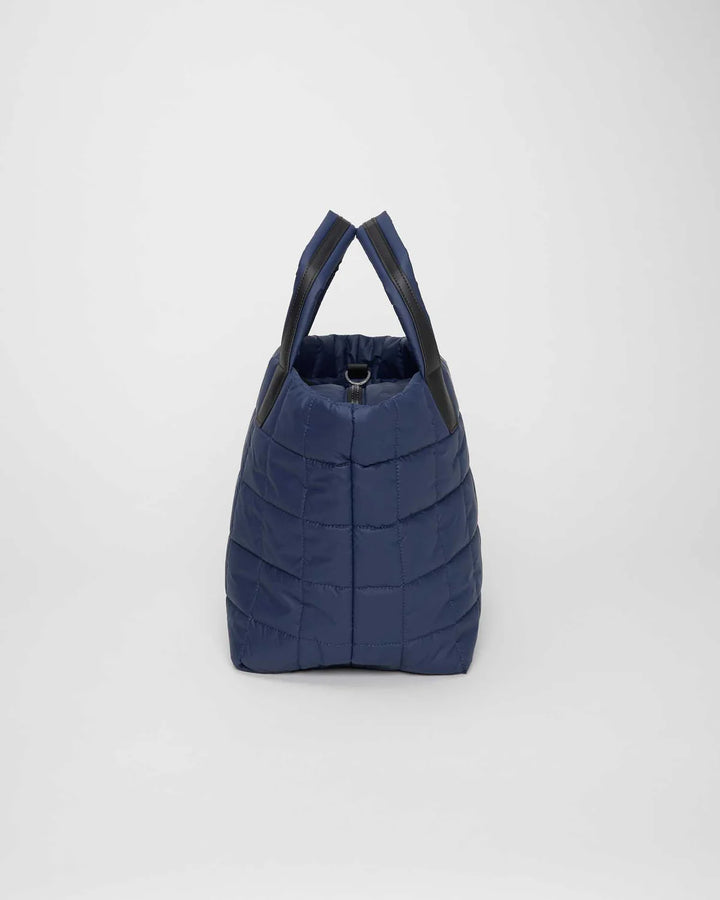 Vee Collective Porter Medium Tote  Quilted Bag in Deep Sea available at Barbara Katz