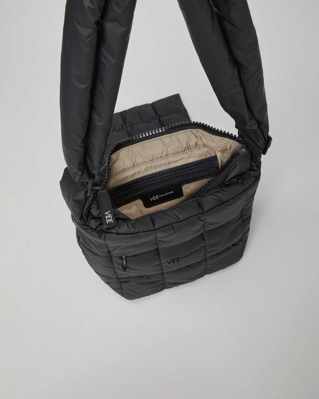 Vee Collective Porter Messenger Bag in Matte Black available at Barbara Katz