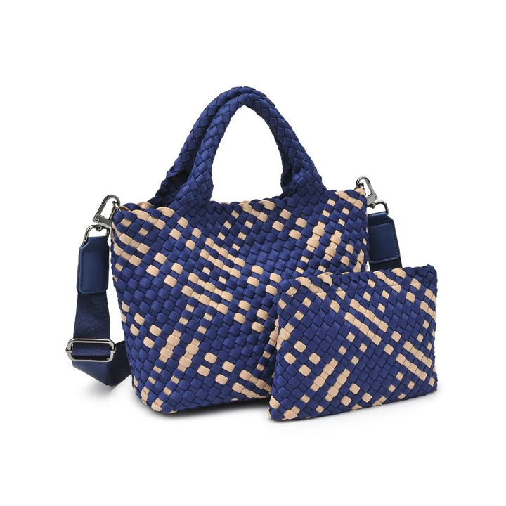 Sol and Selene Sky's The Limit Small Crossbody Tote Bag - Navy/Nude