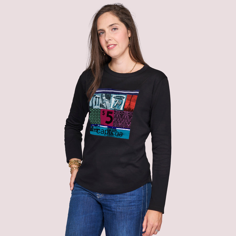 Suzi Roher The Catherine Long Sleeve Tee - Captcha