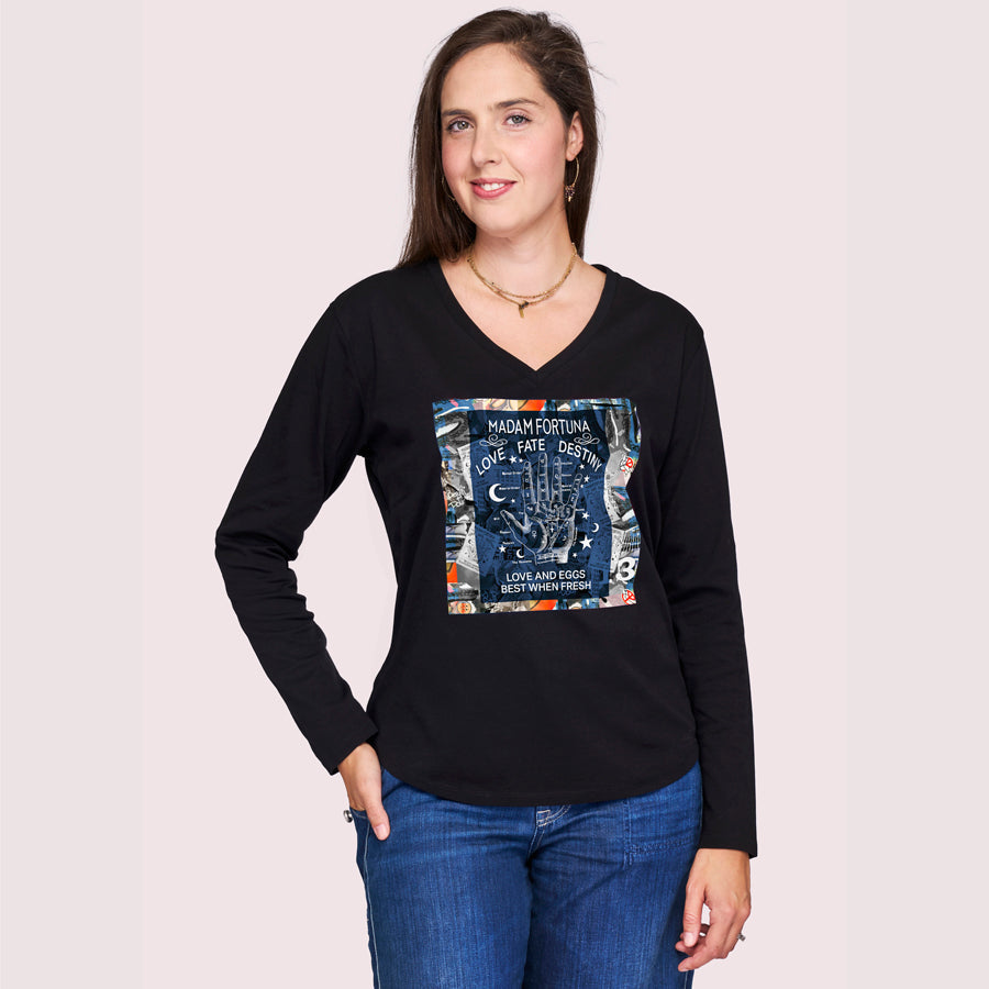 Suzi Roher The Victoria Long Sleeve Tee - Madam Fortuna