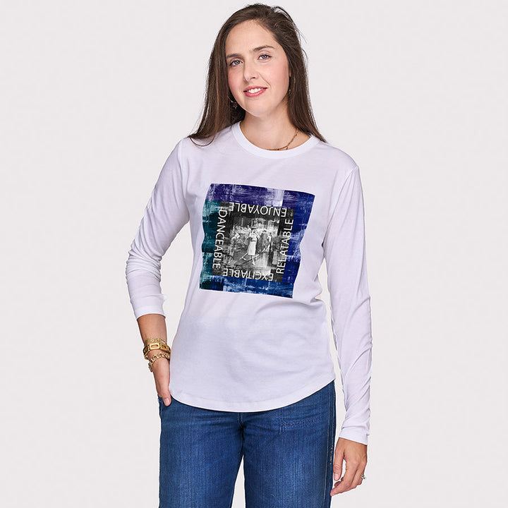 Suzi Roher The Catherine Long Sleeve Tee - Excitable