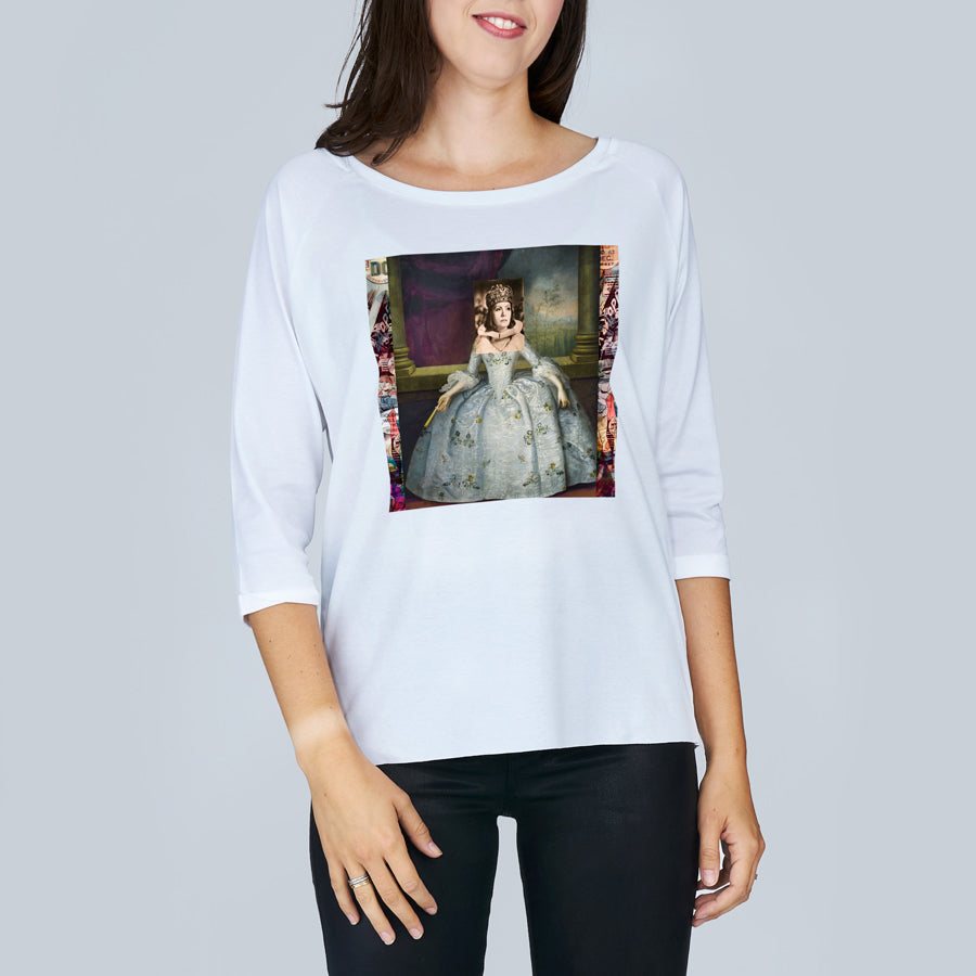 Suzi Roher The Bailey 3/4 Sleeve Tee - Greta Garbo