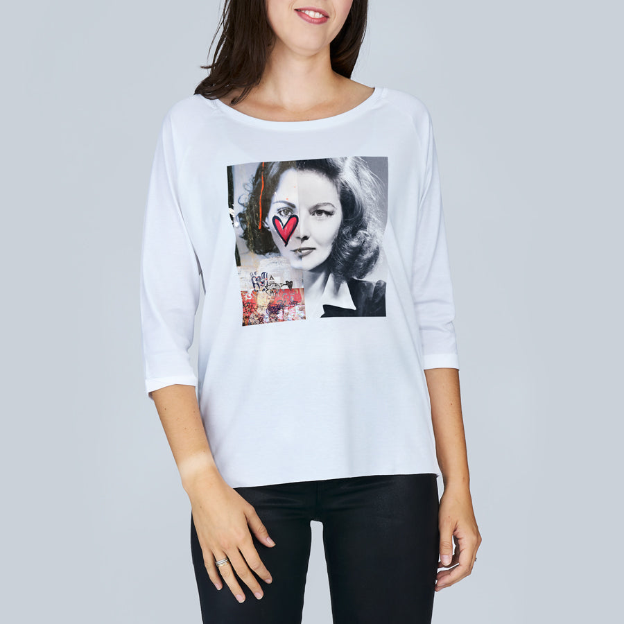 Suzi Roher The Bailey 3/4 Sleeve Tee - The Hepburns