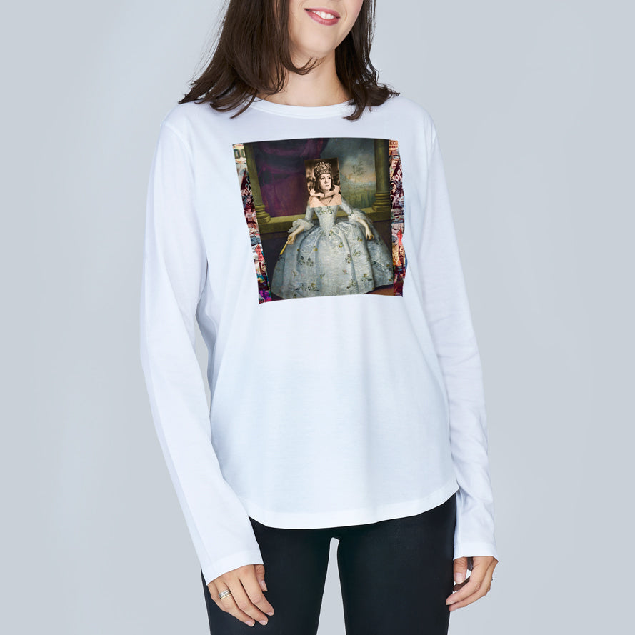 Suzi Roher The Catherine Long Sleeve Tee - Greta Garbo