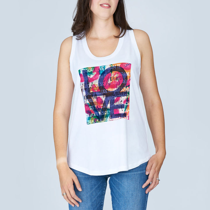 Suzi Roher The Lola Tank Top - Love In Blue