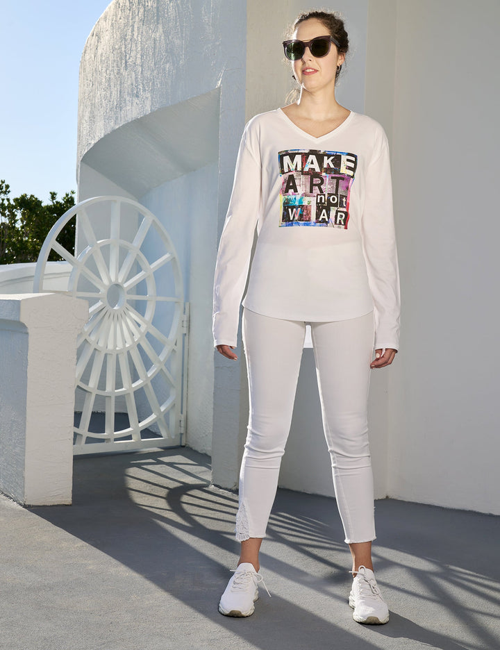 Suzi Roher The Victoria Long Sleeve Tee - Make Art Not War