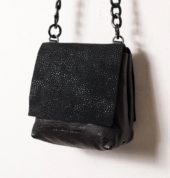 Daniella Lehavi Tutsi Mini Bag in Dazzle Black available at Barbara Katz