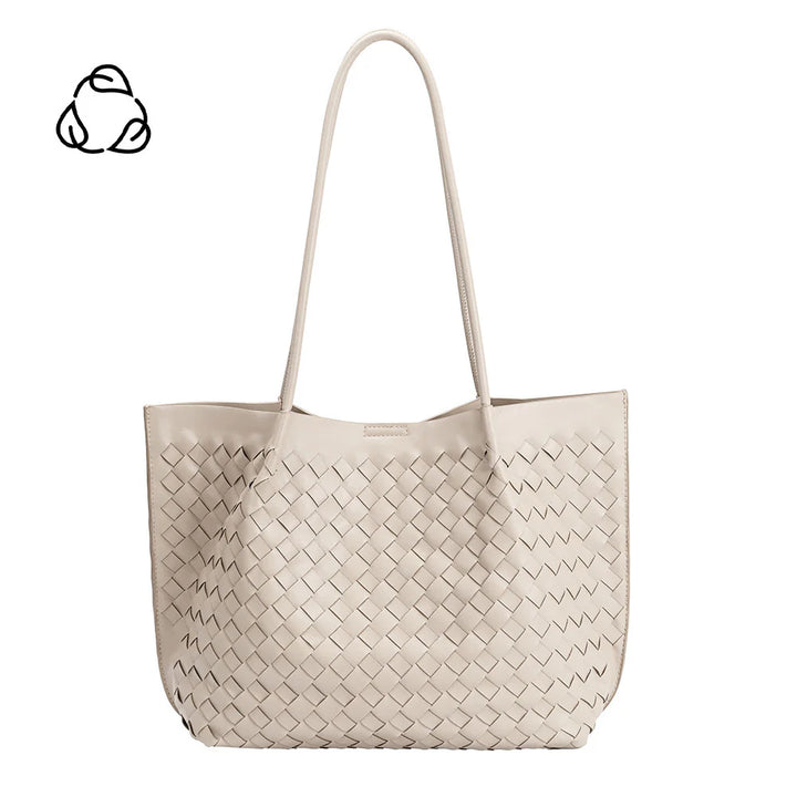 Melie Bianco Victoria Medium Tote Bag - Bone