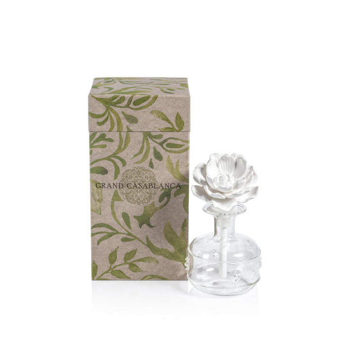 Zodax Grand Casablanca Porcelain Diffuser - Water Lotus available at Barbara Katz