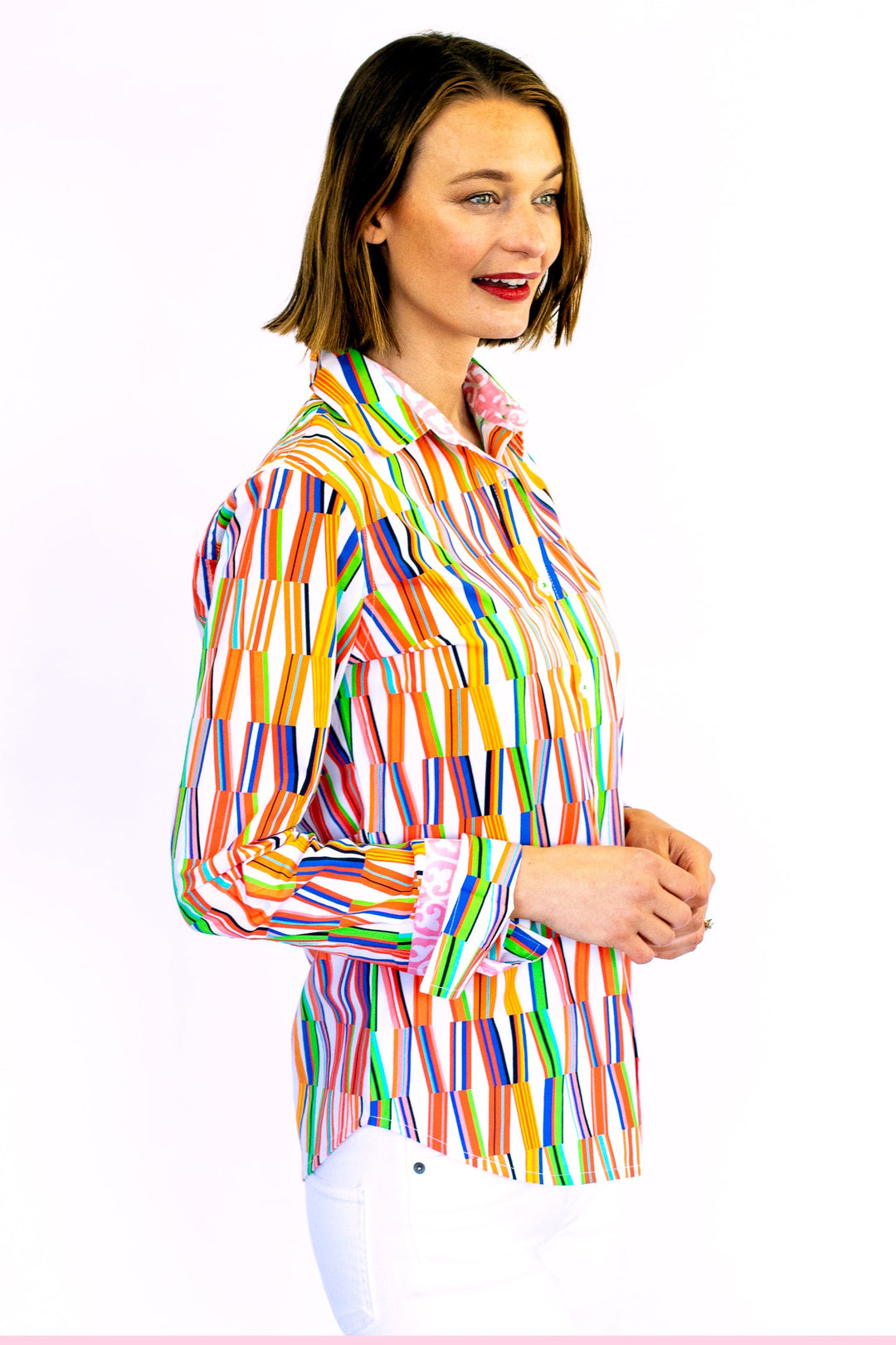 Dizzy-Lizzie Rome Long Sleeve Shirt - New Kaleidoscope Print