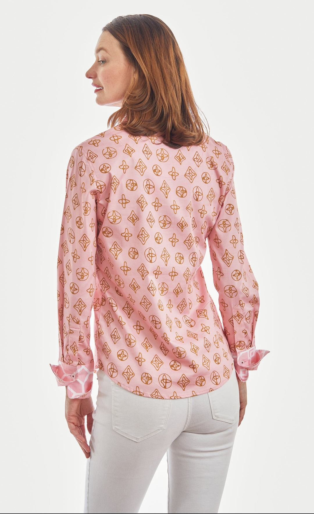 Dizzy Lizzie Rome Shirt Pink Gold Natural