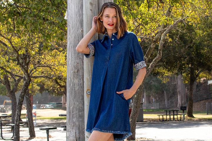 Dizzy-Lizzie Hyannis Denim Dress