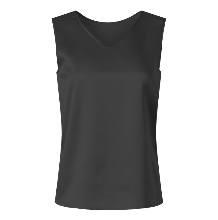 Diomi Crepe Reversible Tank Top - Black