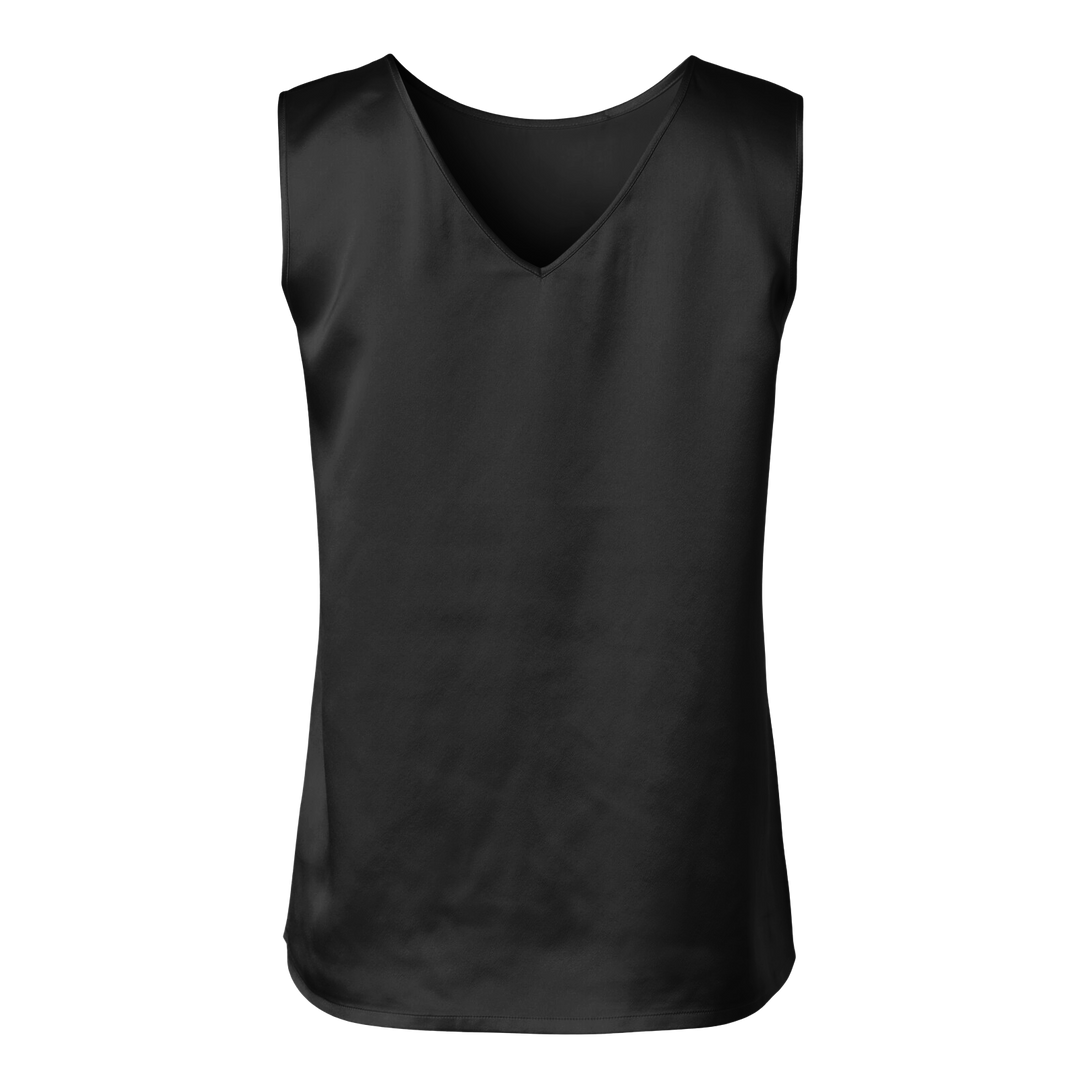 Diomi Silk Reversible Tank Top - Black