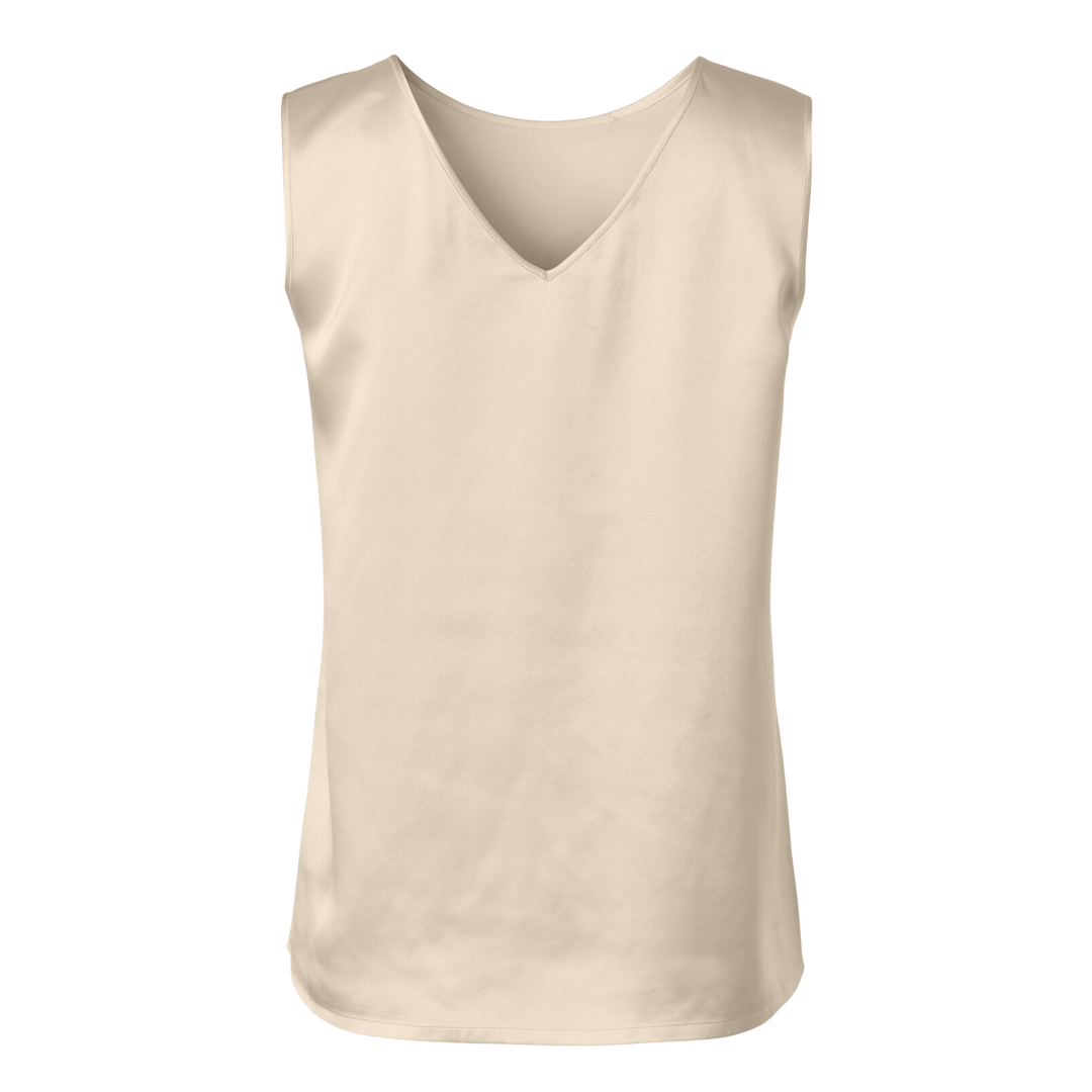 Diomi Silk Reversible Tank Top - Champagne