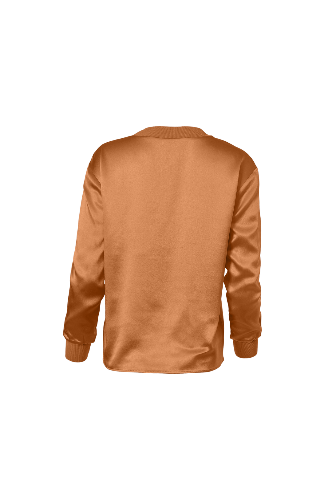 Silk Pullover In Copper