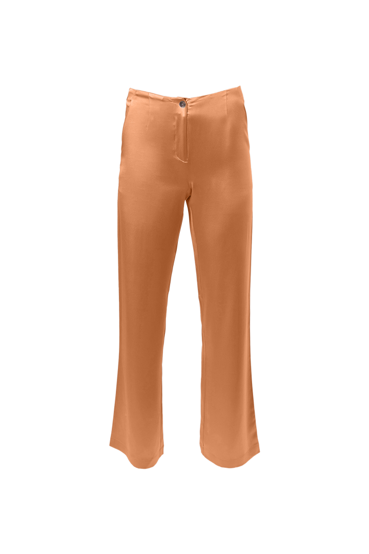 Classic Straight Leg Pants In Copper