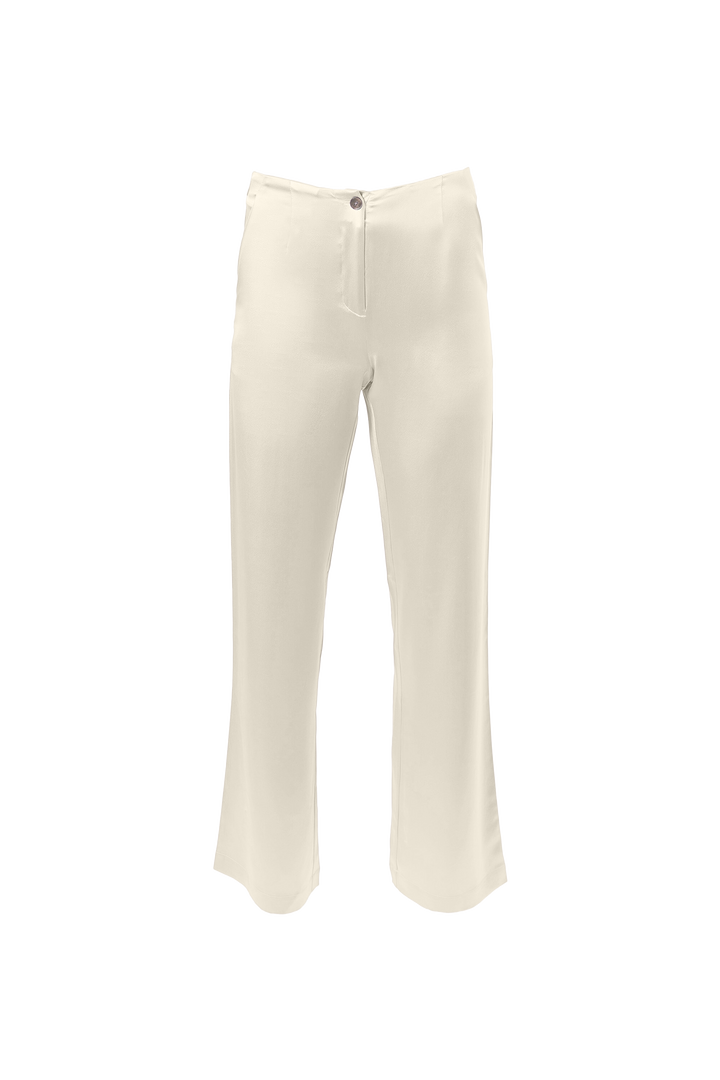 Classic Straight Leg Pants In Cream