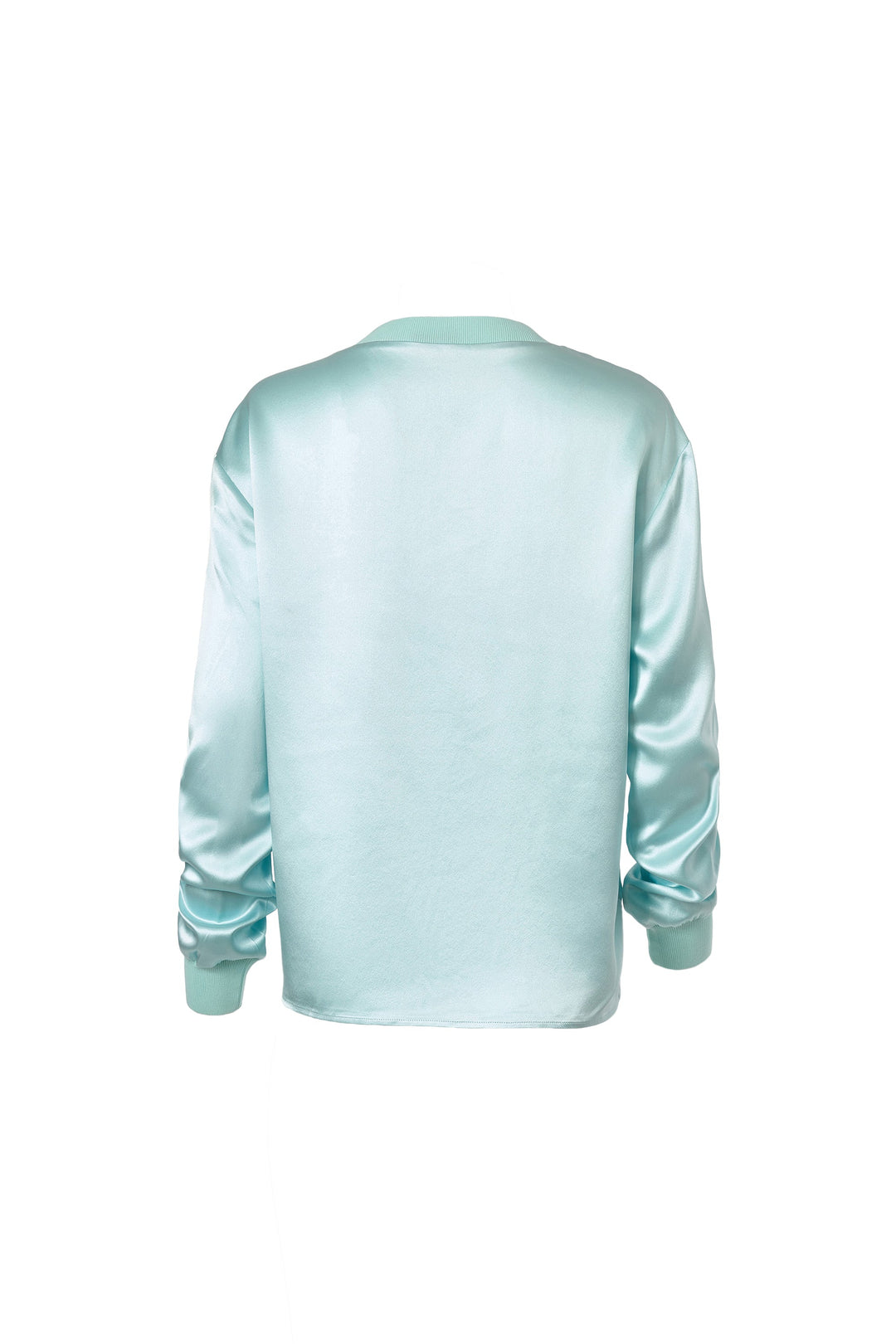 Silk Pullover In Sea Foam