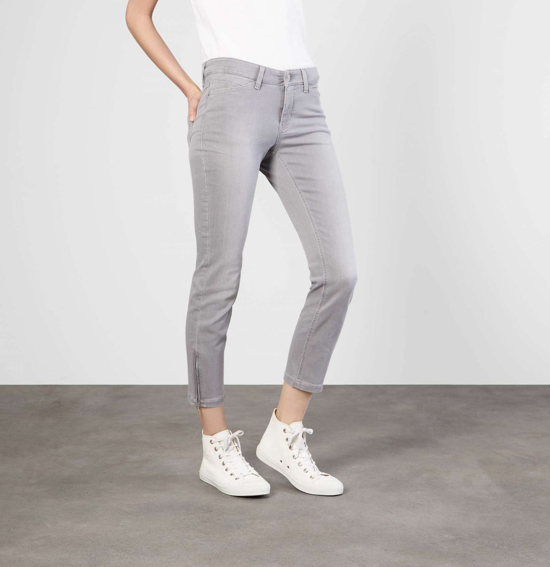 MAC Dream Chic Crop Jean - Silver Grey