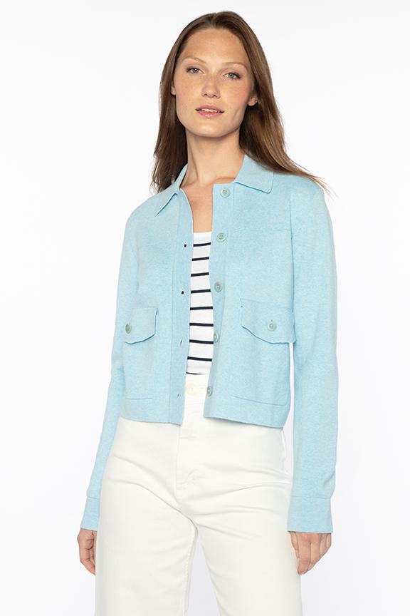 Crop Shacket Kinross Cashmere