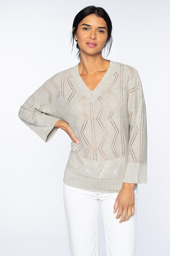 Openwork Vee Kinross Cashmere