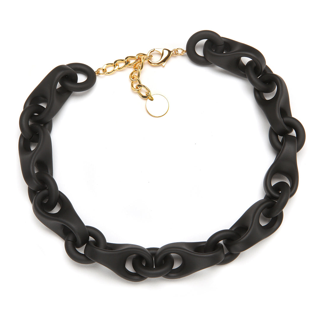 Pono Audrey Barile Necklace Matte Black