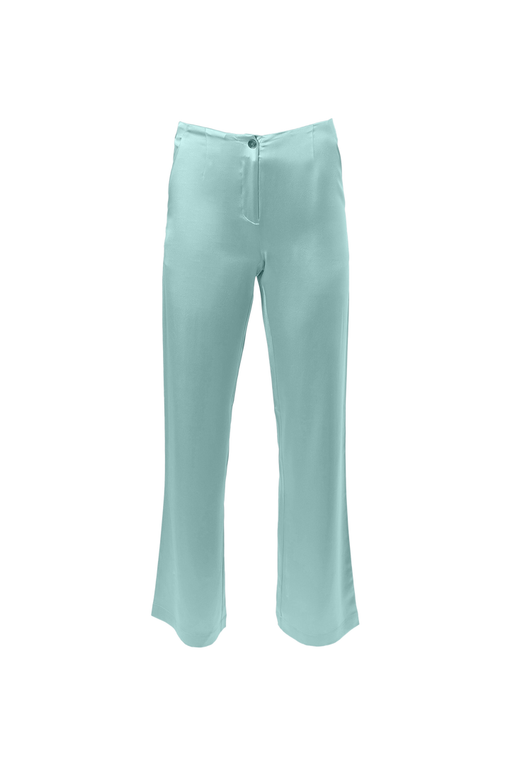 Classic Straight Leg Pants In Sea Foam