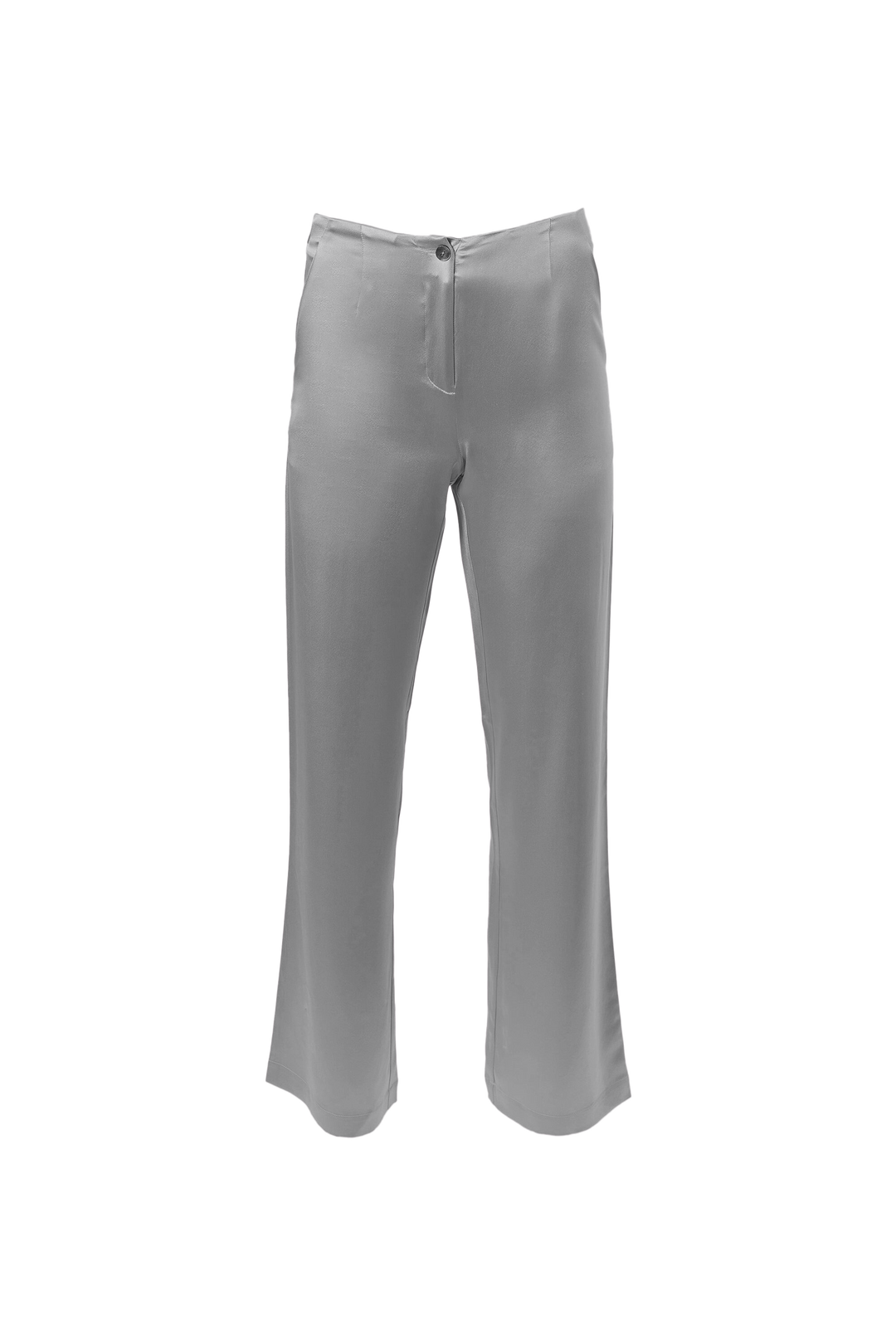 Classic Straight Leg Pants In Stone Grey