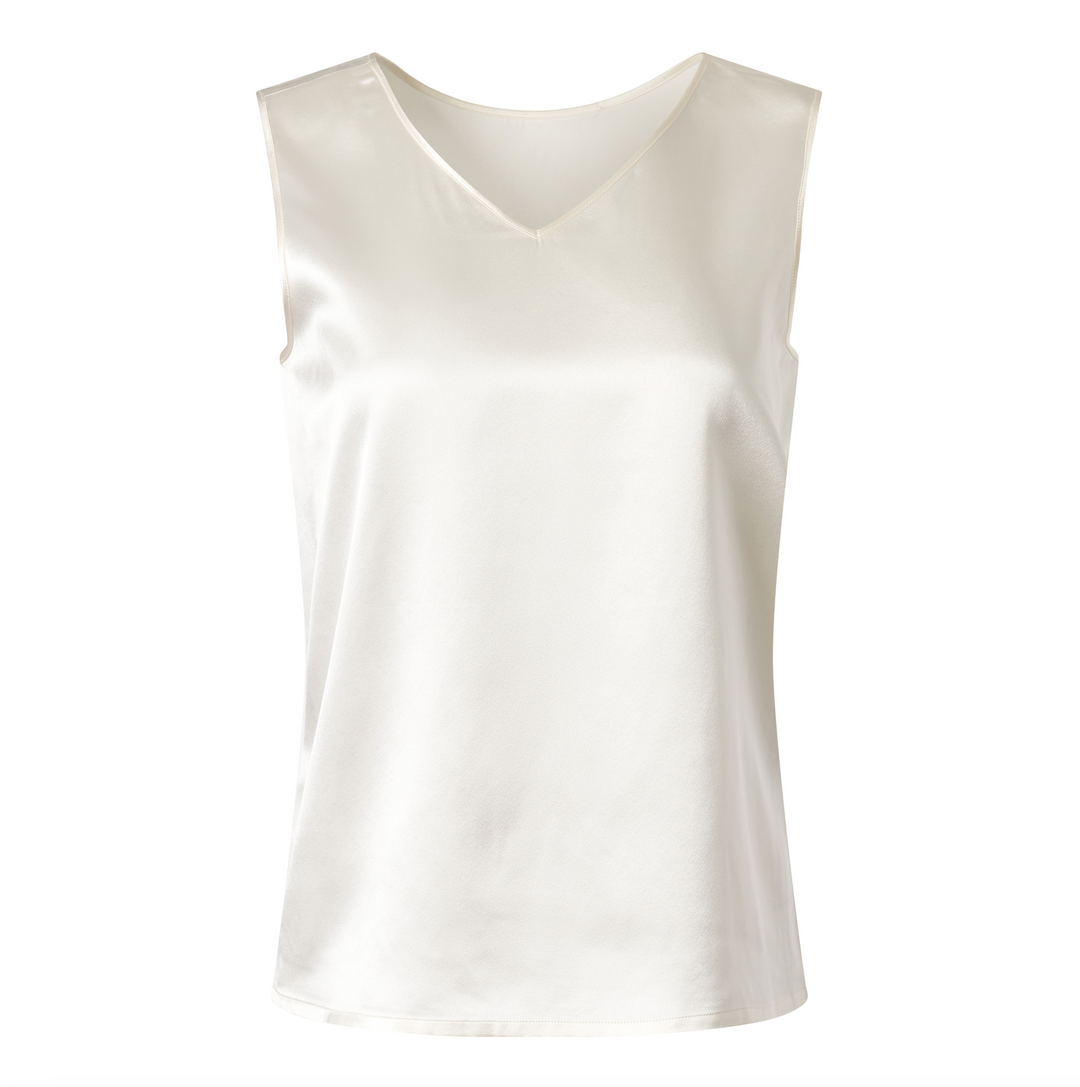 Diomi Crepe Reversible Tank Top - Taupe