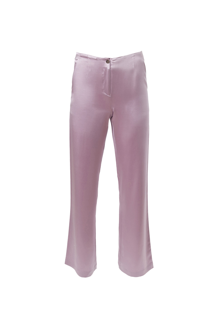 Classic Straight Leg Pants In Snow Lilac