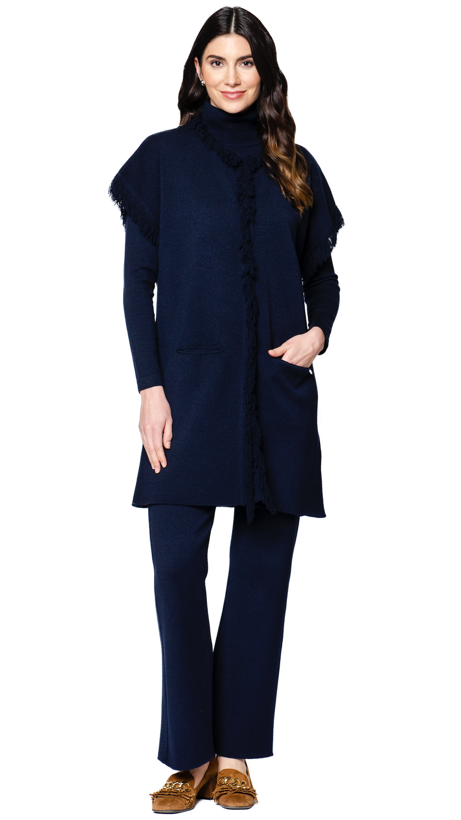 Paris Classic Turtleneck, Dark Navy