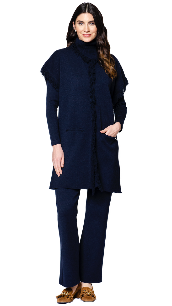 Paris Classic Turtleneck, Dark Navy