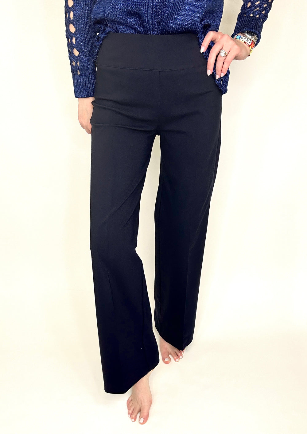 Elliott Lauren Wide Leg Pant - Navy